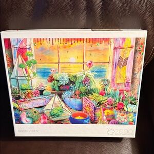Buffalo Good Vibes 2000-Piece Puzzle with Succulent Garden